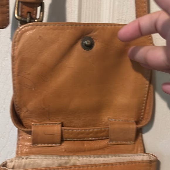 Distressed Leather Crossbody - Picture 3 of 5